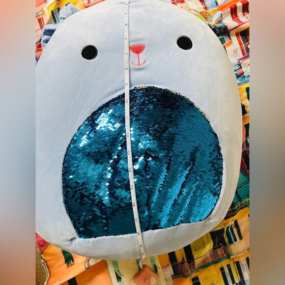 SQUISHMALLOW 16 INCH EASTER PLUSH WITH SEQUIN BELLY | BUNNY BUTTONS NWT - Picture 14 of 15